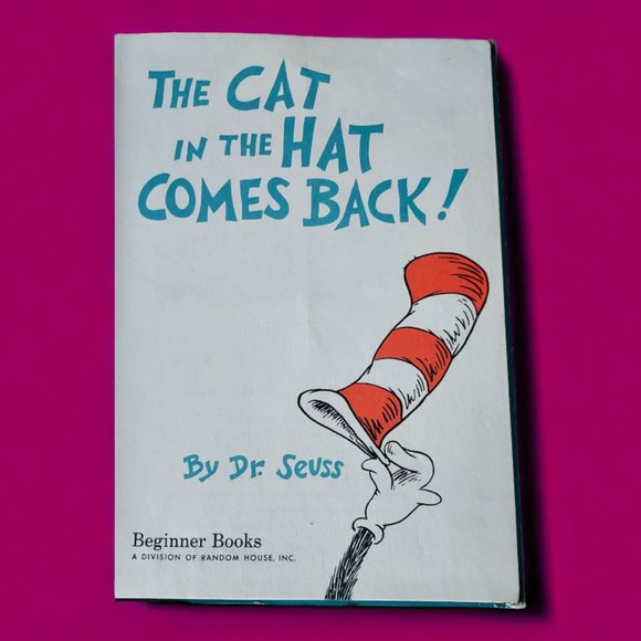 "RARE 1958 1st Print" The Cat in the Hat Comes Back Dr. Seuss Book Club Edition - Picture 3 of 10